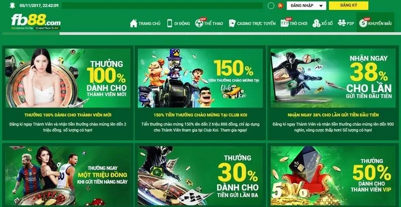 Nhiều chương trình khuyến mãi hấp dẫn cho người chơi mới FB88